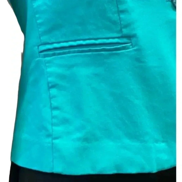 89th & Madison  Aquamarine Gathered Half Sleeve Blazer Size Small - Picture 7 of 12